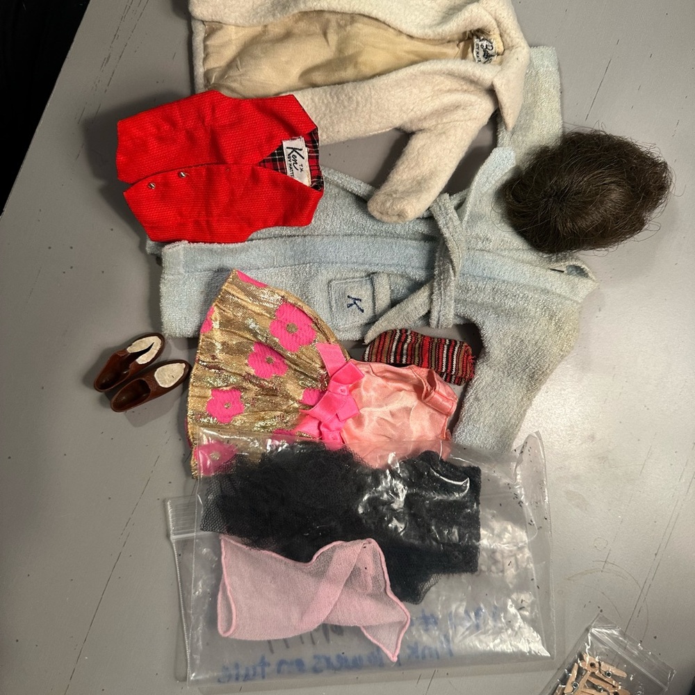 Lot of Vintage TLC Ken & Barbie Clothes